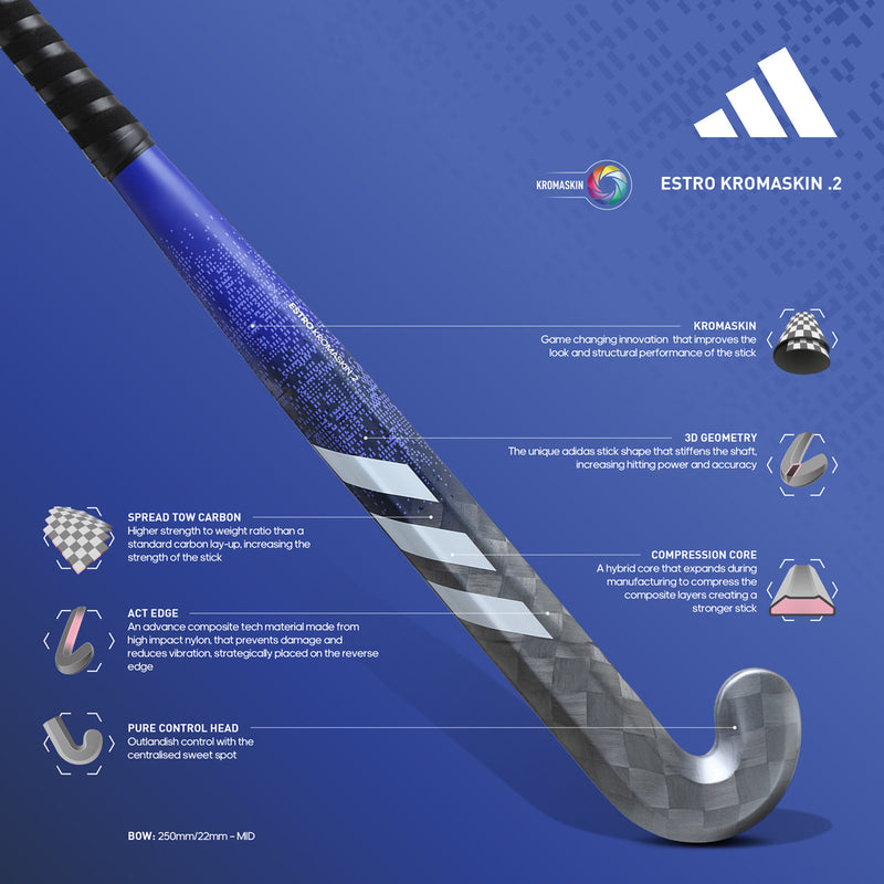 Adidas Estro Kromaskin .2 Hockey Stick - 2024