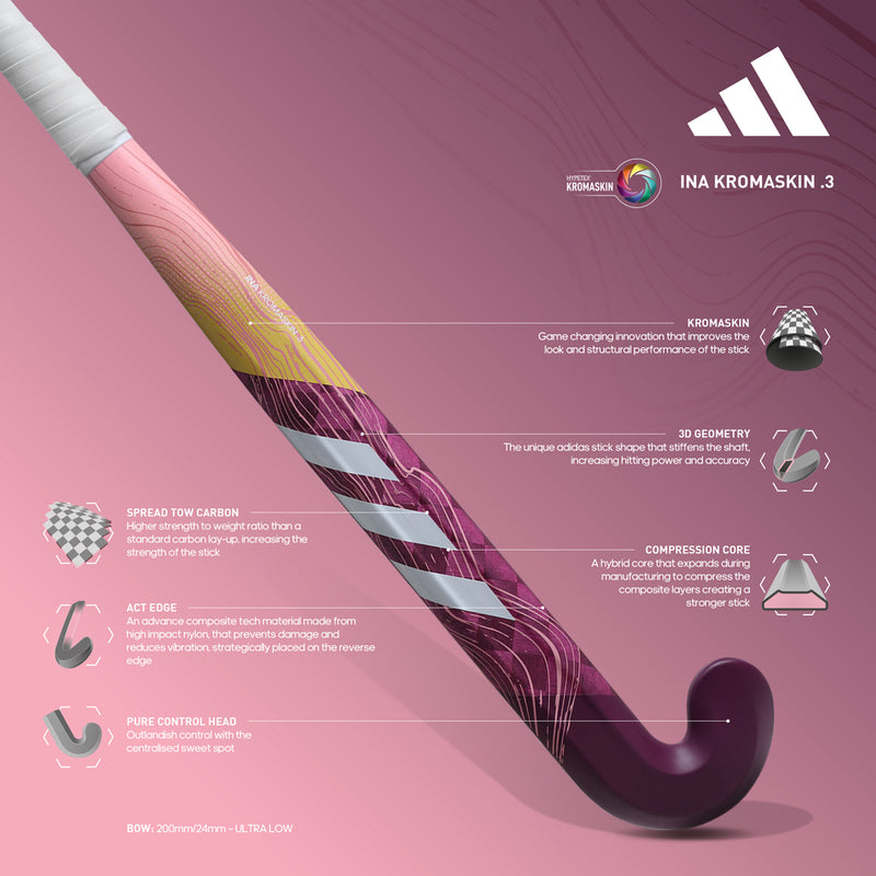 Adidas Ina Kromaskin .3 Hockey Stick - 2024