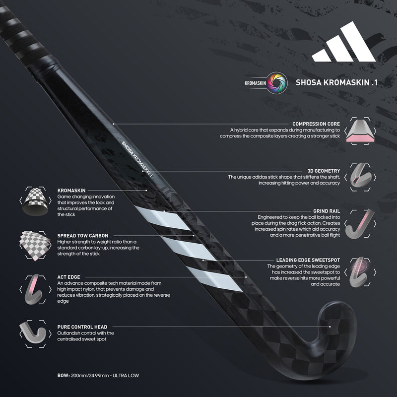 Adidas Shosa Kromaskin .1 Hockey Stick - 2024