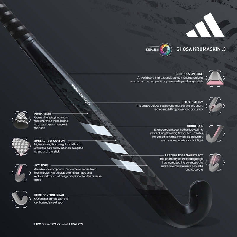 Adidas Shosa Kromaskin .3 Hockey Stick - 2024